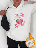 Women's Hoodie You Are Berry Special Surrounded By Sparkling Little Stars Strawberry