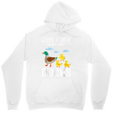 Men's Hoodie Just A Boy Who Loves Adorable Baby Ducklings With A Mallard Duck