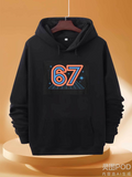 Men's Hoodie Retro Neon Colors Among Starry Night Number 67