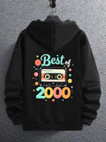 Men's Hoodie Best Of Colorful Retro Dots With Classic Cassette Tape