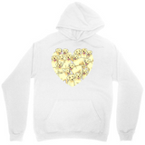 Men's Hoodie Chicks Gathered Close Together Forming A Heart Shape