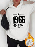 Women's Hoodie Classic Star Design With Bold Black Text Centered Edition Hoodie