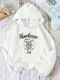 Men's Hoodie Outlined Retro Camera Surrounded By Artistic Lettering Camera
