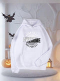 Women's Hoodie Awesome Not Perfect Bold Lettering With Simple Black Arched Text Hoodie