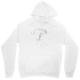 Men's Hoodie Abstract Skyline With Subtle Monochrome Faded Artistic Cityscape
