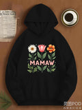 Men's Hoodie Mamaw Blooming Colorful Garden Flowers Under Spring Sunlight