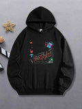 Women's Hoodie Colorful Hearts And Salon Tools With Neon Text Hairstylist