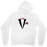 Men's Hoodie Classic Red Bow Tie With Black Tuxedo Jacket Motif Hoodie
