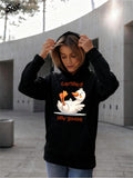 Women's Hoodie Certified With Fluffy White Feathers Smiling Goose Holding Carrot Goose