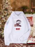 Women's Hoodie Powerful Jungle Stripes Dominating Wild Fierce Roaring Tiger Beast