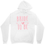 Men's Hoodie Bride To Be Pink Heart With Playful Arrow Design Hoodie