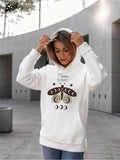 Women's Hoodie Moon Vibes Mystical Night Symbols With Moth And Lunar Phases Butterfly