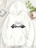 Women's Hoodie Shining Heart Shaped Sun Rising Over Tranquil Mountain Landscape Hoodie