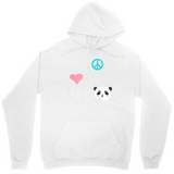 Men's Hoodie Peace Love And Gentle Panda Hoodie