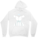 Men's Hoodie Minimalist Abstract Design With Pale Blue Geometric Shapes Hoodie