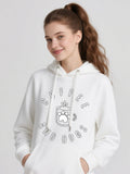 Women's Hoodie Coffee And Dogs Simple Line Art Paw Print Mug