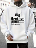 Men's Hoodie Big Brother Progress Bar Loading Awaited Joyful Announcement Hoodie