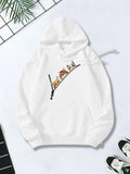 Women's Hoodie Curious Kittens Peeking Out From A Zipper Pocket Hoodie