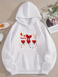 Men's Hoodie Holiday Cheer Decorative Stockings With Candy And Festive Ribbon