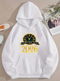 Men's Hoodie Happy New Year Golden Clock Design With Celebratory Bold Numbers Hoodie