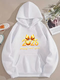 Men's Hoodie Golden Ribbon With Sparkling New Year Elements Hoodie