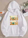 Men's Hoodie Festive Gingerbread Numbers With Winter Elements Year