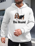 Men's Hoodie The Hound Laying Calmly With Droopy Ears Adorable Brown Dog