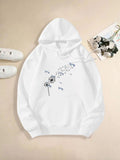 Women's Hoodie Delicate Dandelion Seeds Floating In Gentle Spring Breeze Flower