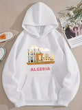 Men's Hoodie Algeria Landmark Buildings With Bright Sky And Clouds Architecture