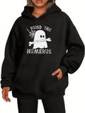 Women's Hoodie I Found This Cute Spooky Ghost With Bone Humerus