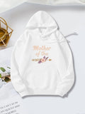 Women's Hoodie Mother Of The Floral Arrow With Gentle Pastel Hues Embracing Simple Hoodie