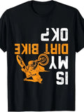 Men's Hoodie Is My Dirt Bike Ok Upside Down Stunt Motorbike Rider Dirt Bike
