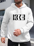 Men's Hoodie Bold Graphic Numbers In Modern Minimalist Block Style Hoodie