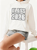 Women's Hoodie Class Of 2026 Bold College Style Typography Hoodie