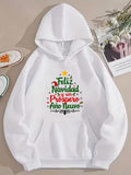 Men's Hoodie No English Text Festive Christmas Ornaments With Colorful Pattern Christmas Tree