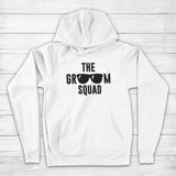 Men's Hoodie The Groom Squad Black Sunglasses With Modern Block Text Hoodie