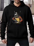 Men's Hoodie Industrial Worker Surrounded By Sparks Welding Machine
