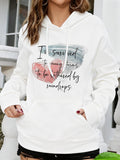 Women's Hoodie I Survived Too Many Storms To Be Bothered By Raindrops Soft Watercolor Brush Stroke Hoodie