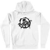 Men's Hoodie Creepy Shadows Emerging Among Torn Wall Skeleton