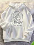 Women's Hoodie Be Weird Floating Books And Sprouting Flowers Under Flourishing Open Book