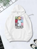 Women's Hoodie Pop Art Style Colorful Blocks With Multiple Capybaras