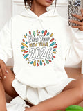 Women's Hoodie New Year New Year Surrounded By Bright Colorful Droplets 2026