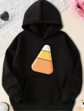 Men's Hoodie Sweet Pastel Layers With Candy Inspired Striped Triangle Candy