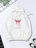 Women's Hoodie Pink Planetary Orbit With Whimsical Floating Astronaut Surrounded By Stars Hoodie