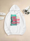 Women's Hoodie Fine Motor Promoter Graffiti Inspired With Bright Splash Motif Hoodie