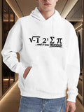 Men's Hoodie Mathematical Symbols Forming A Playful Joke With Delicious Wordplay Hoodie