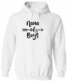 Men's Hoodie Nana Of Boys With Simple Heart Arrow Among Soft White Hoodie