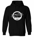 Men's Hoodie Woodworking Is Cheaper Than Therapy Bold Saw Blade Silhouette Hoodie