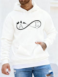 Men's Hoodie Infinity Symbol With Arrow Heart And Flying Birds