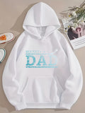 Men's Hoodie Hockey Champion Text With Faded Blue And Sporty Dad Lettering Sweatshirt